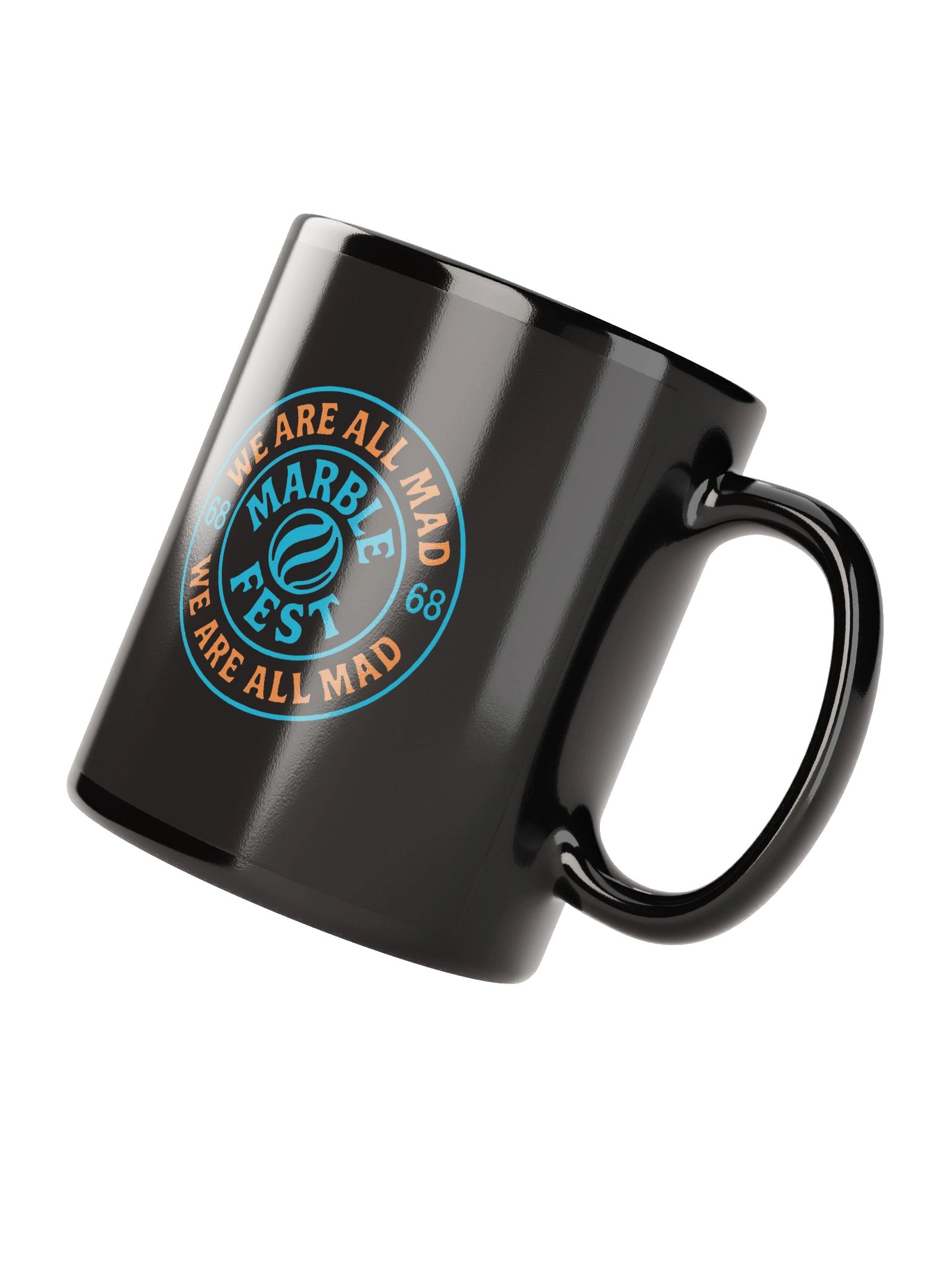 Marble Madness Black Glossy Mug product image (7)