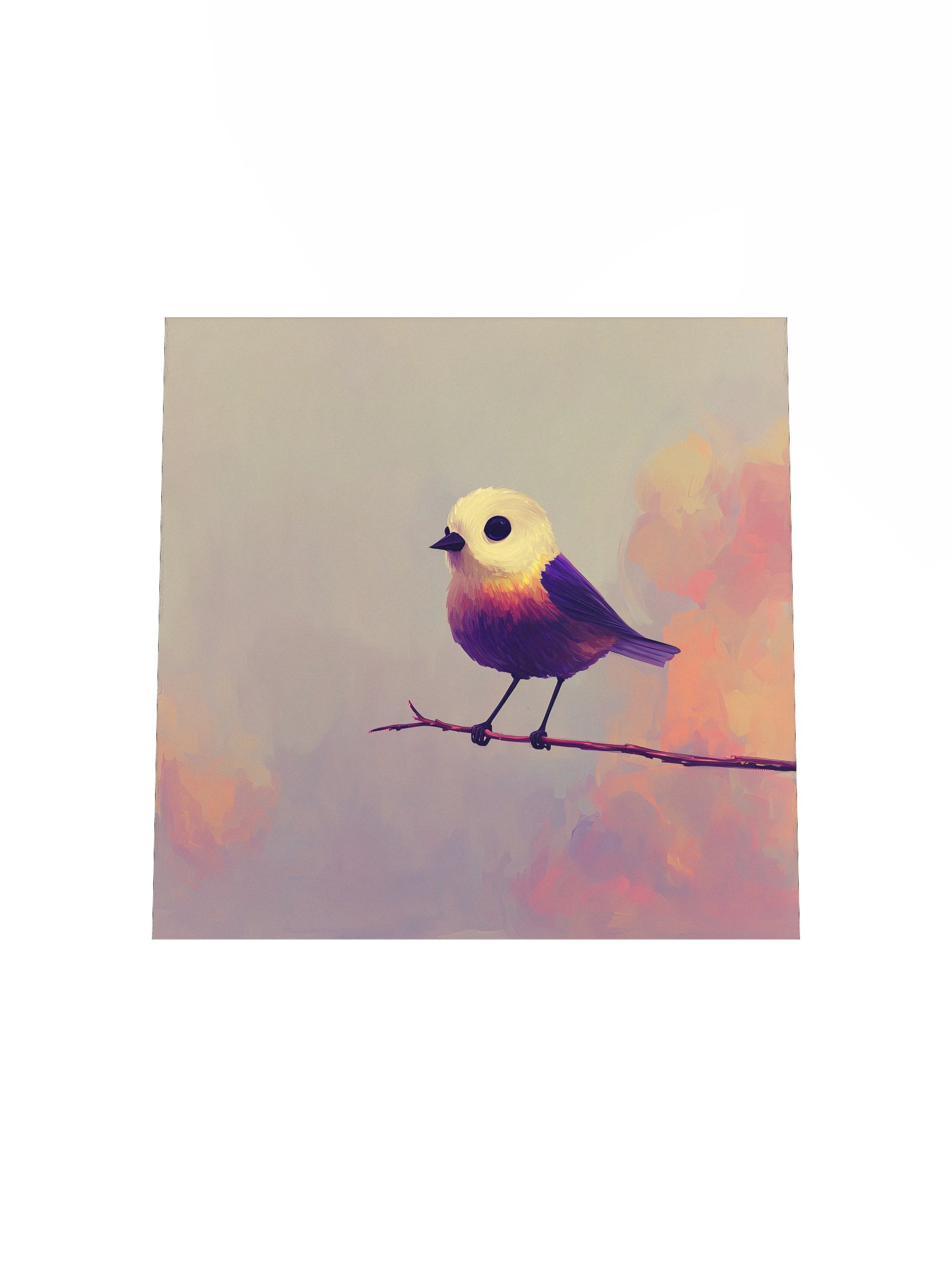 Purple Place: Whimsical Bird on Branch product image (16)