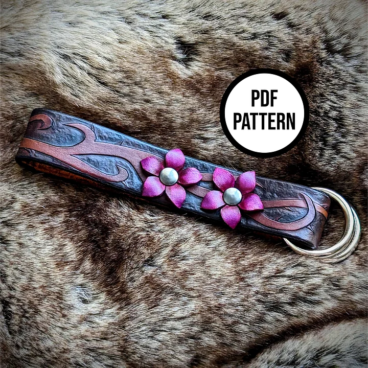 Leather Skirt Hike with Vines & Flowers - PDF Pattern for Leathercraft product image (1)
