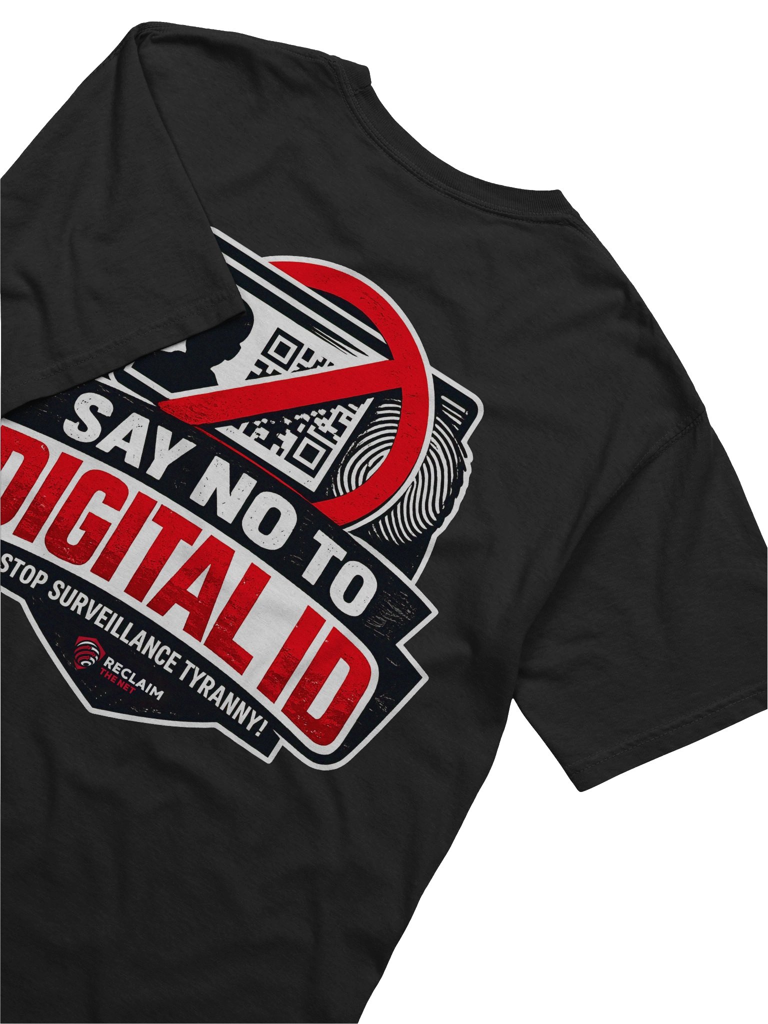 Say No To Digital ID Back Graphic Campaign T-Shirt product image (6)