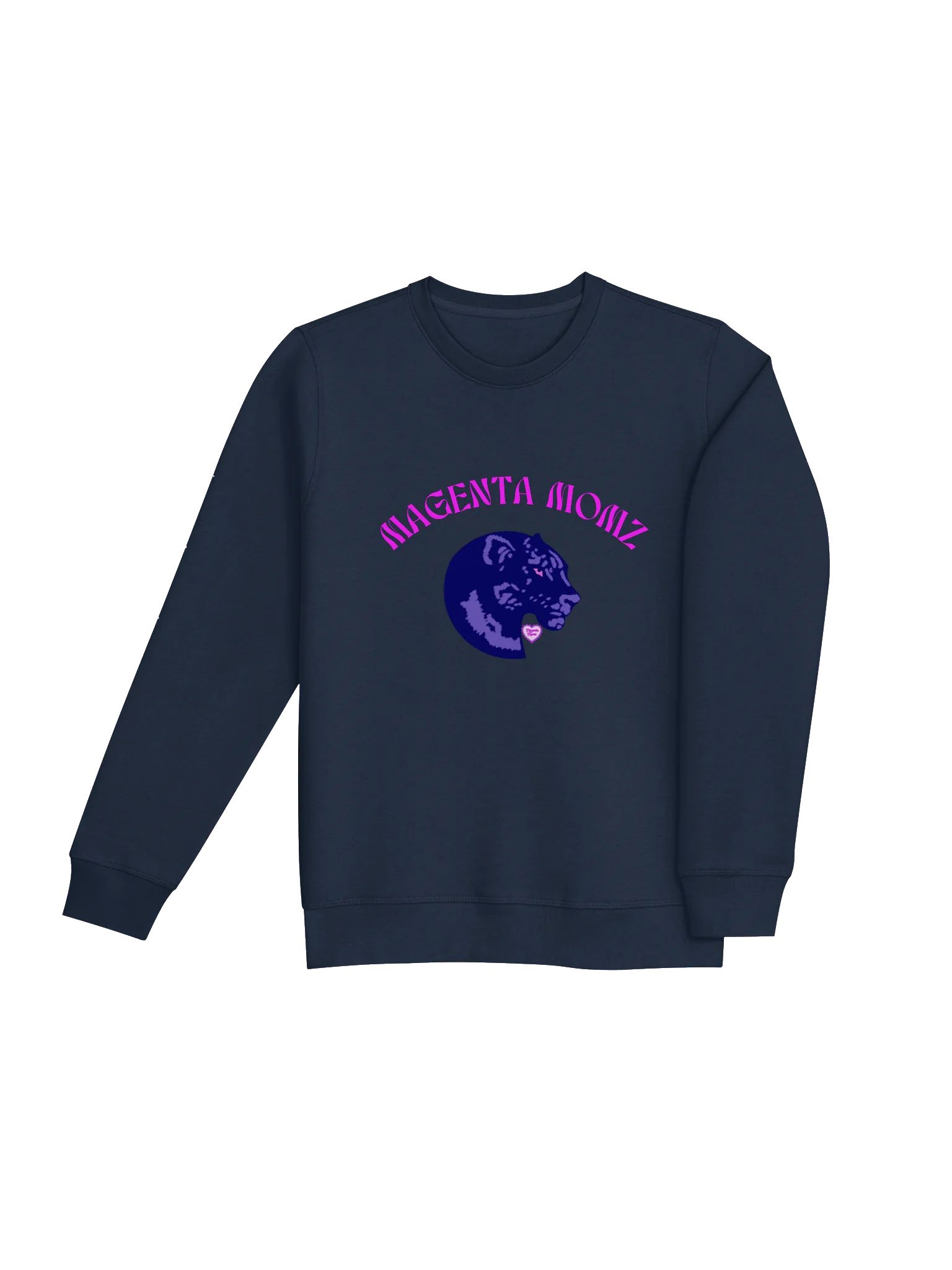 MAGENTA MOMZ PANTHER HEAD – UNISEX SWEATSHIRT product image (11)