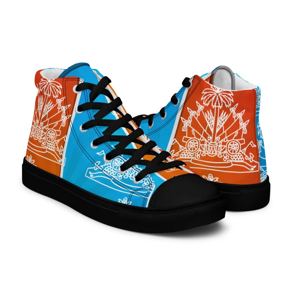 Haitian flag Men's High Tops product image (11)
