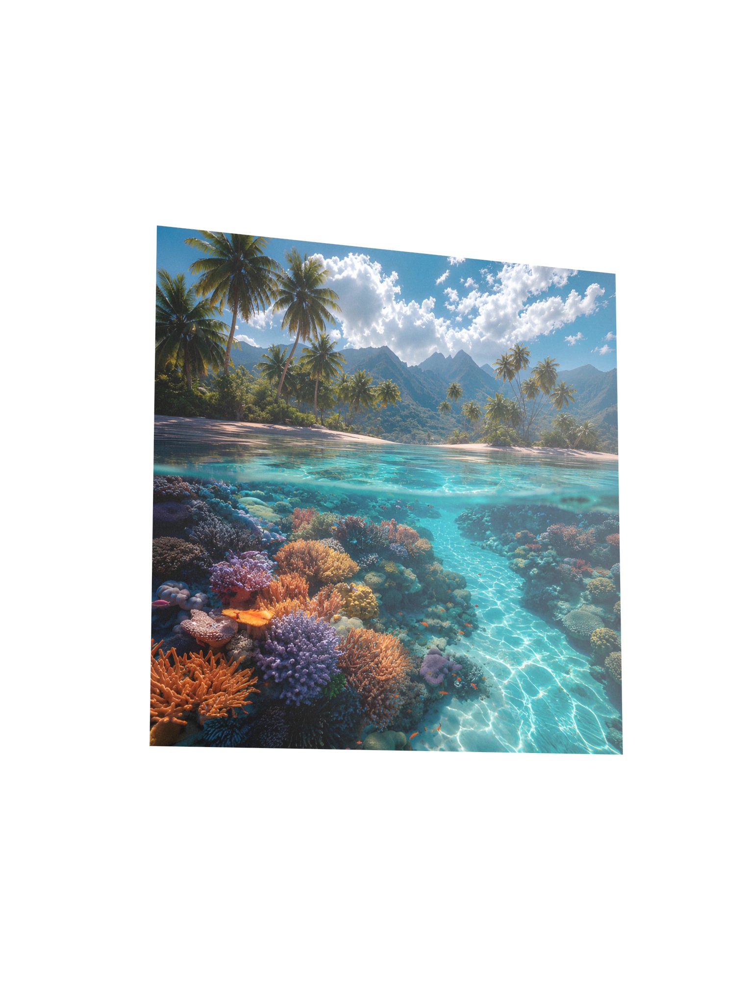 Tropical Coral Reef Paradise Island Art Print product image (4)
