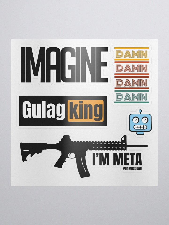 DamnSquad Sticker Sheet v2 product image (1)