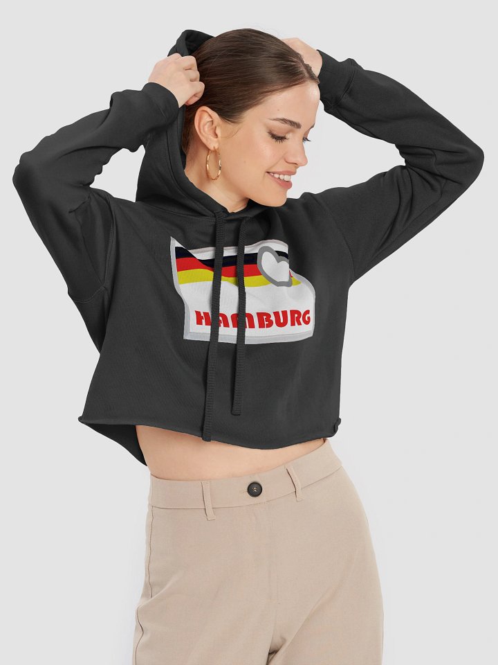 Droplet Dreams Crop Hoodie for Women product image (1)