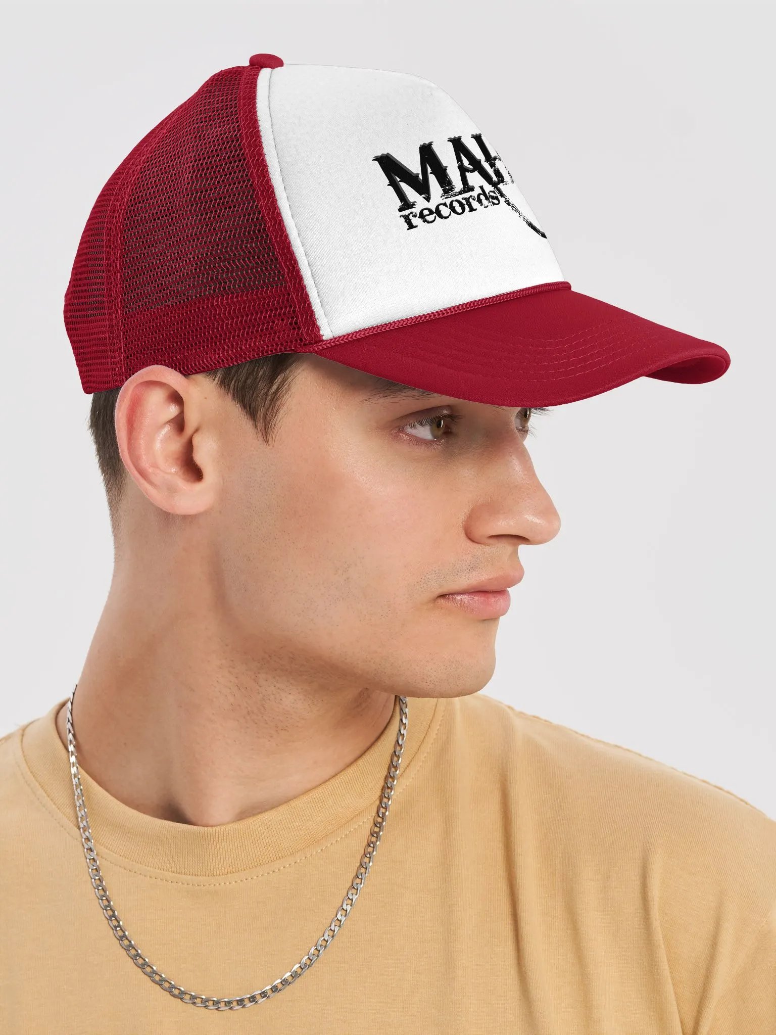 Maheti Basecap, white/red product image (6)