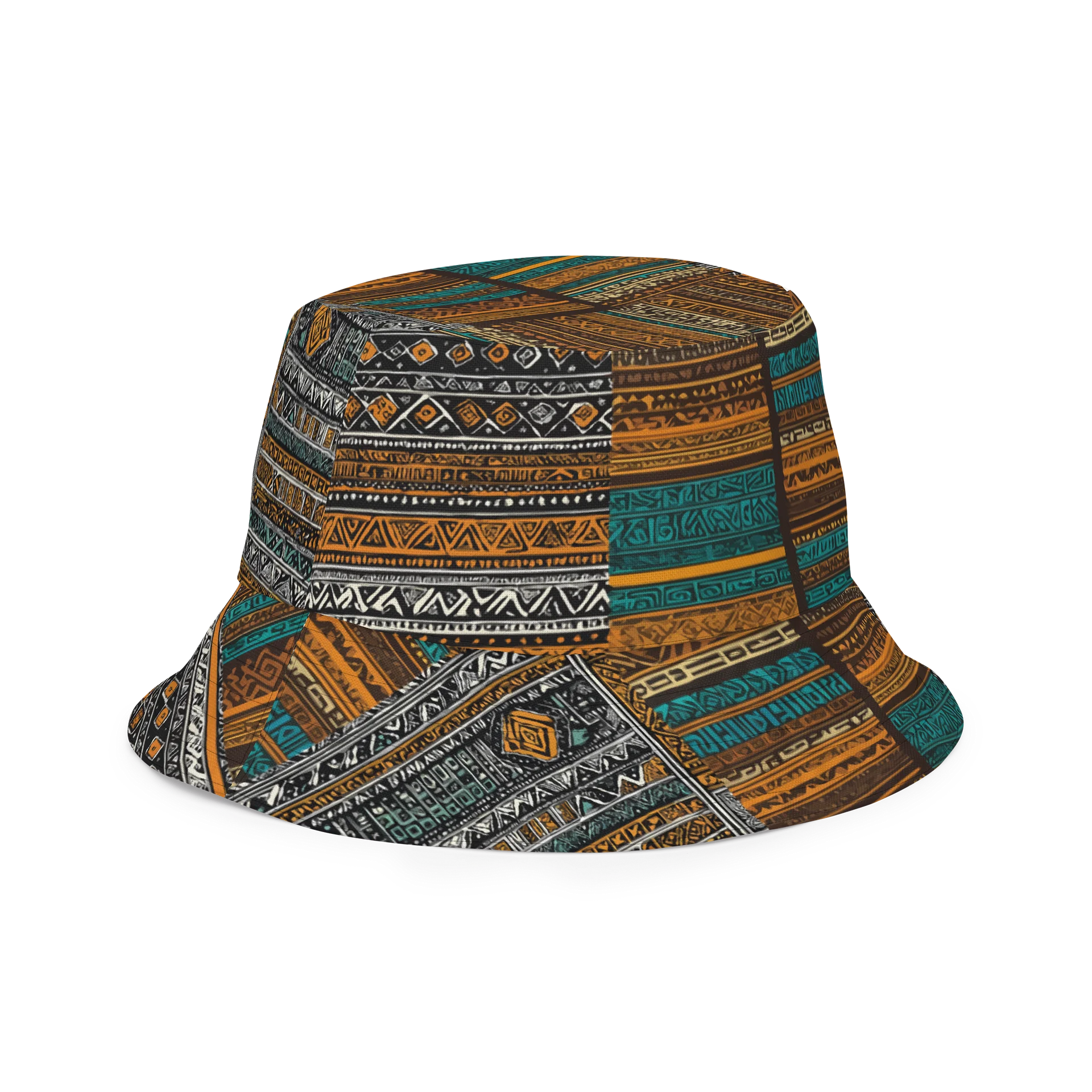 Tribal Ambassador Pattern - CaribbeanApples | Reversible Bucket Hat product image (6)