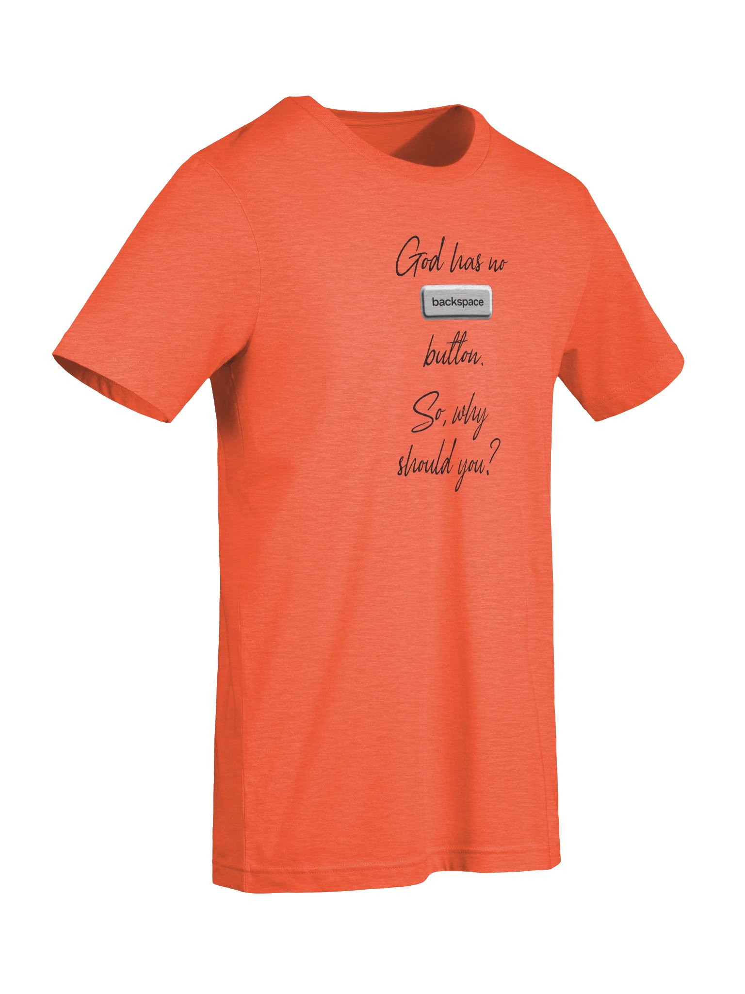 "God Has No Backspace" Graphic Tee product image (5)