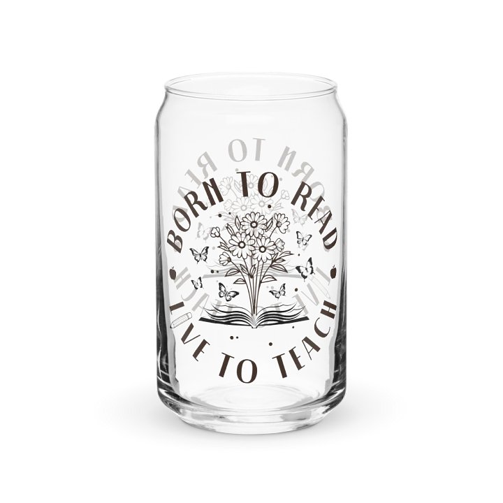 Ice Coffee Glass Tumbler Gift For Bookworm Teachers product image (2)