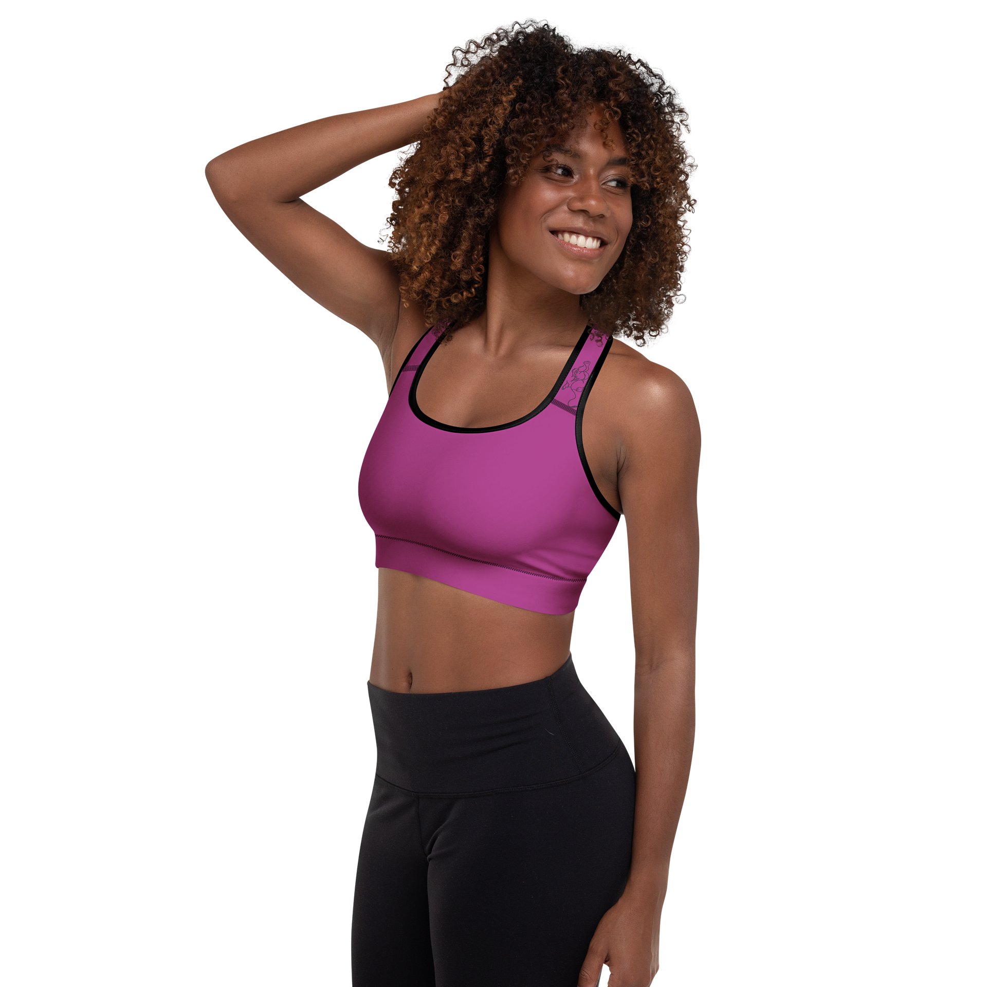 Hot Pink Rose | Padded Sports Bra product image (5)