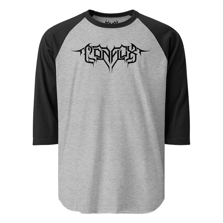 Conflux Black Logo Raglan Tee product image (1)