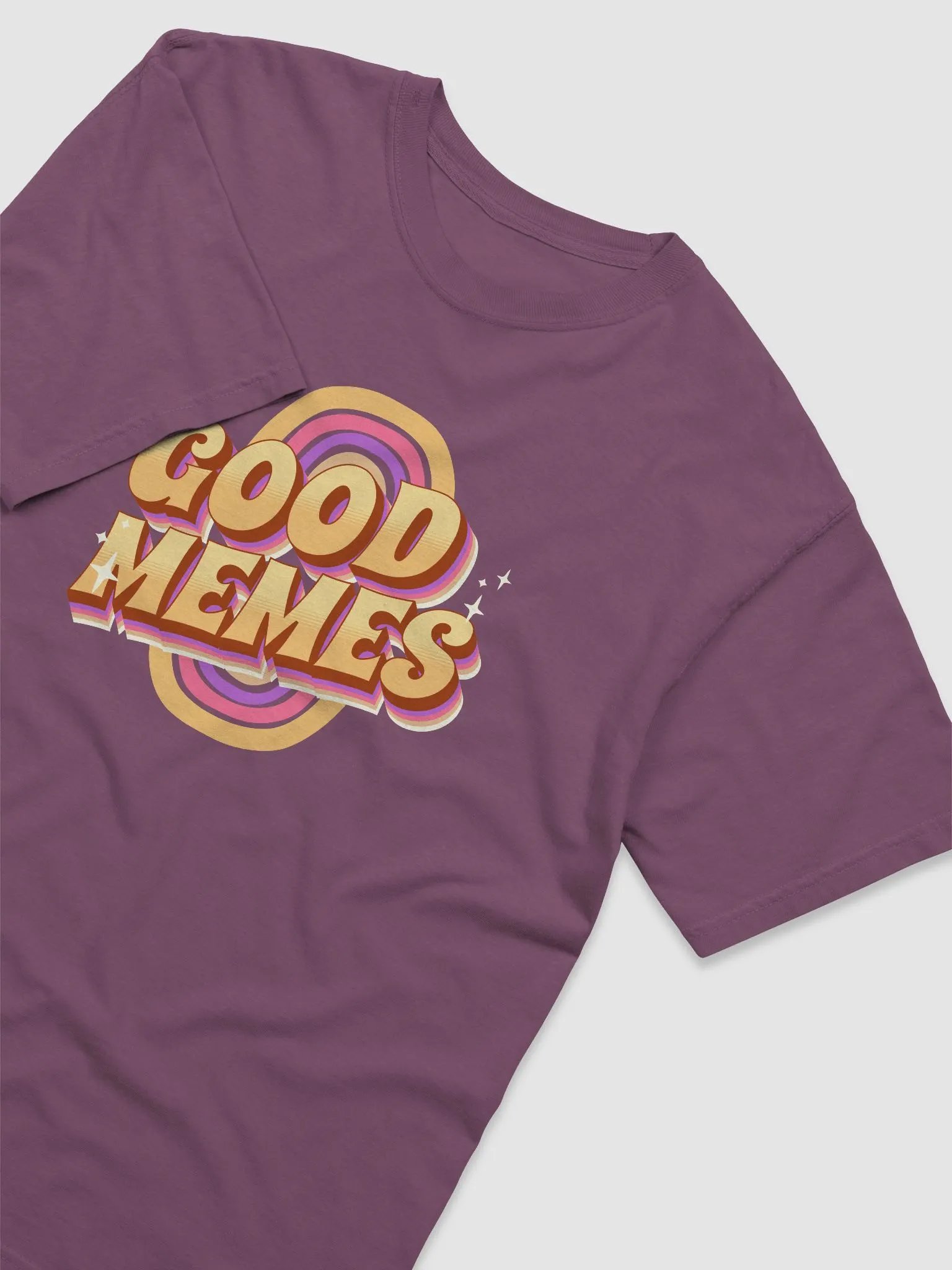 Good Memes Retro Rainbow Graphic T-Shirt product image (3)