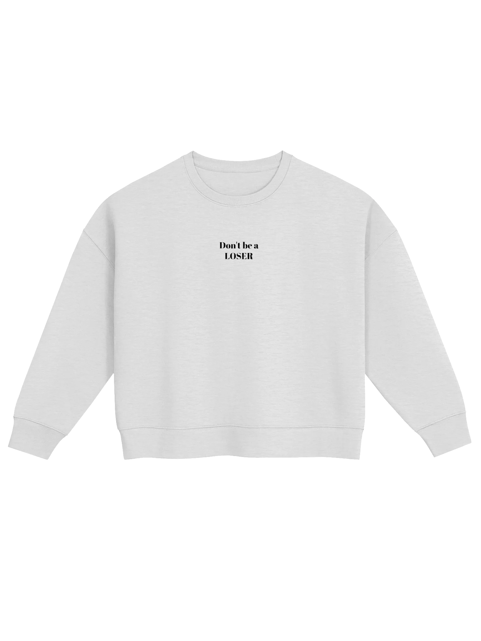 Don't be a LOSER casual sweater Grey/black product image (1)