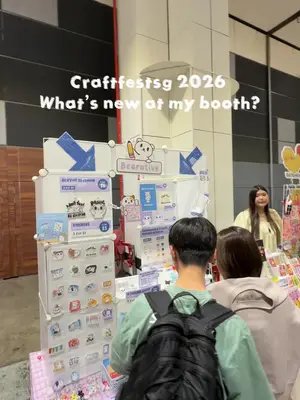 Day 2 at @craftfestsg! Find me at booth A12 🐻‍❄️ New products available now at Craftfestsg. #smallartist #craftfest #event #artistalley #booth 