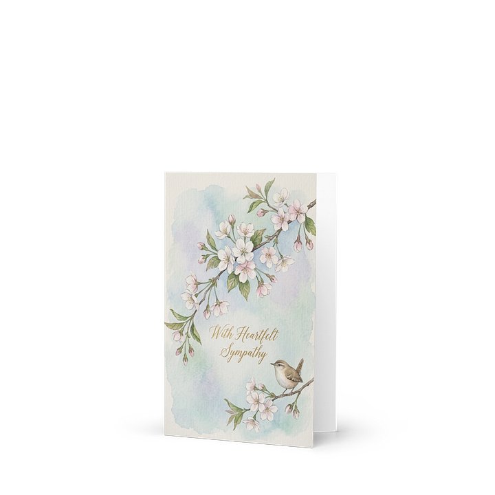 Watercolour Sympathy card product image (1)