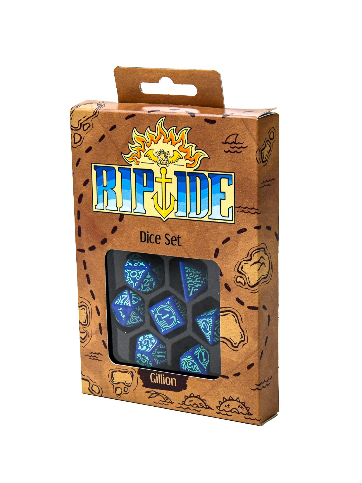 Gillion Dice Set 7pcs - Riptide Character Dice product image (1)