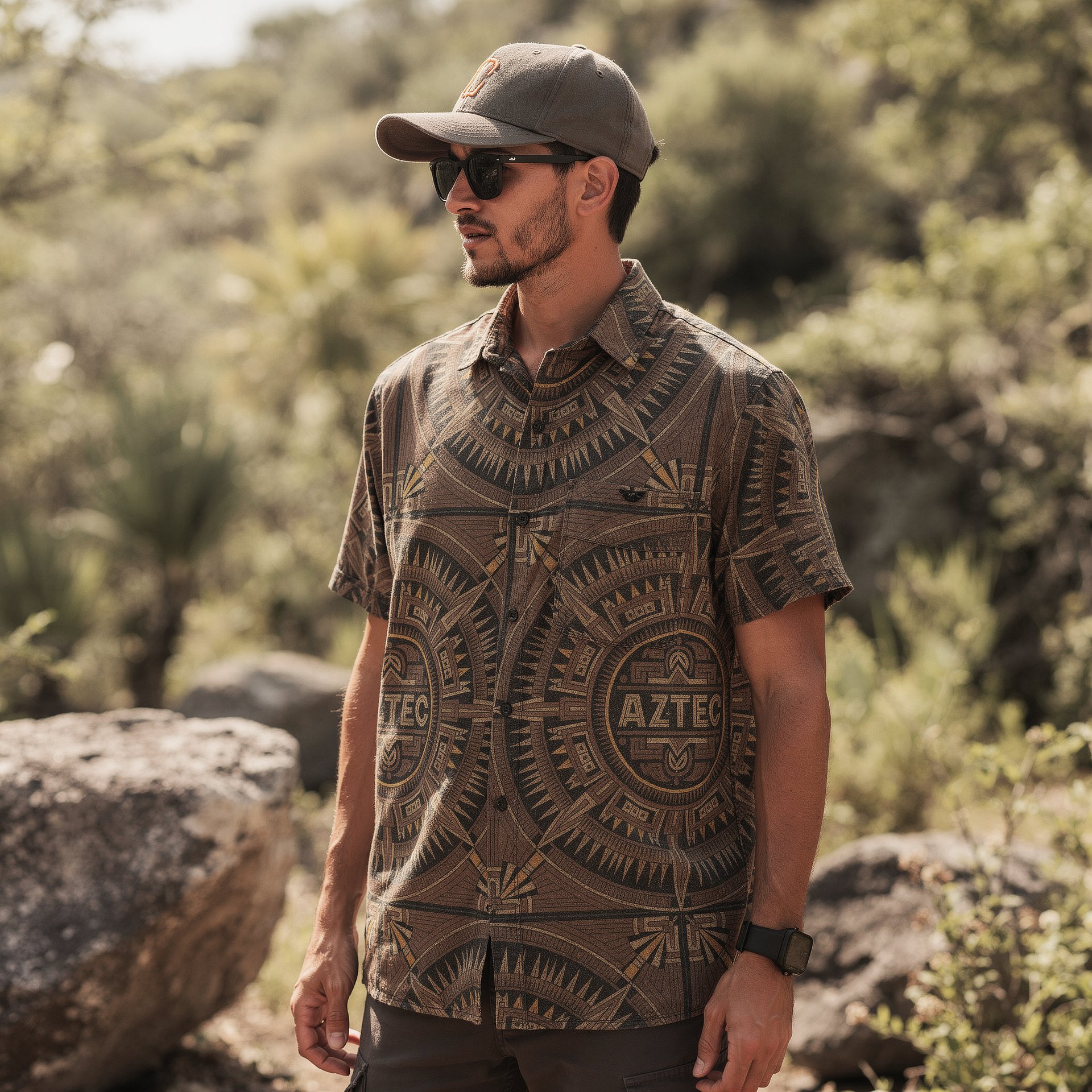 Aztec Ritual Shirt — Ancient Geometry 01 product image (9)