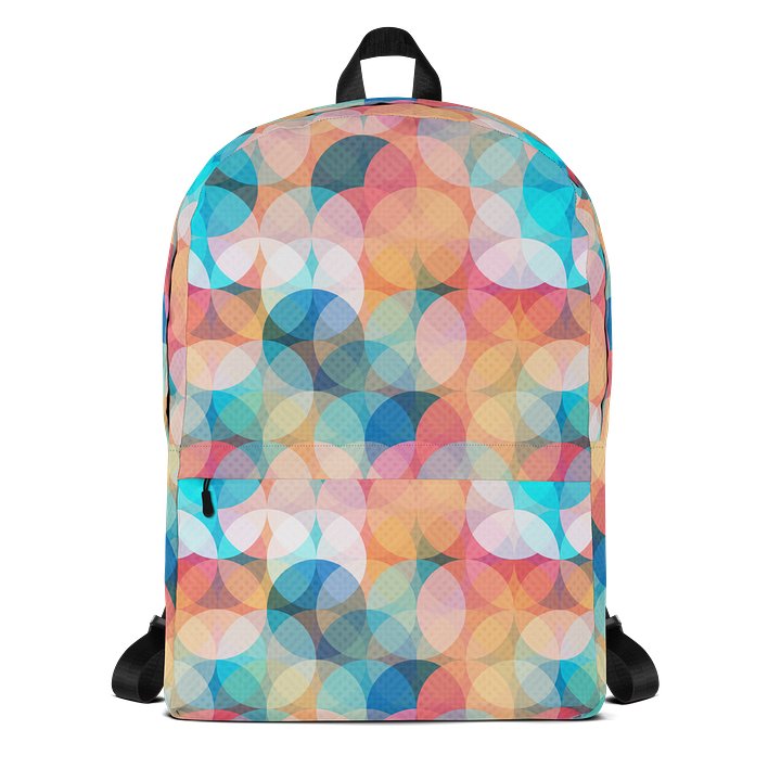 Pastel Symmetry Travel Backpack Modern Everyday Carry Bag product image (1)