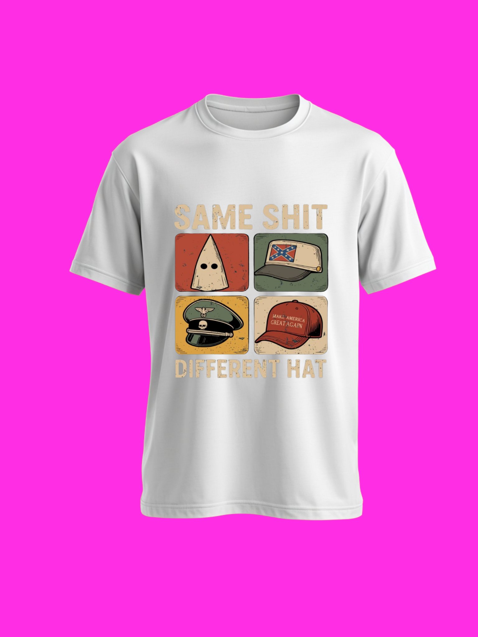 Same Sh*t Different Hat Anti Trump Protest Shirt product image (58)