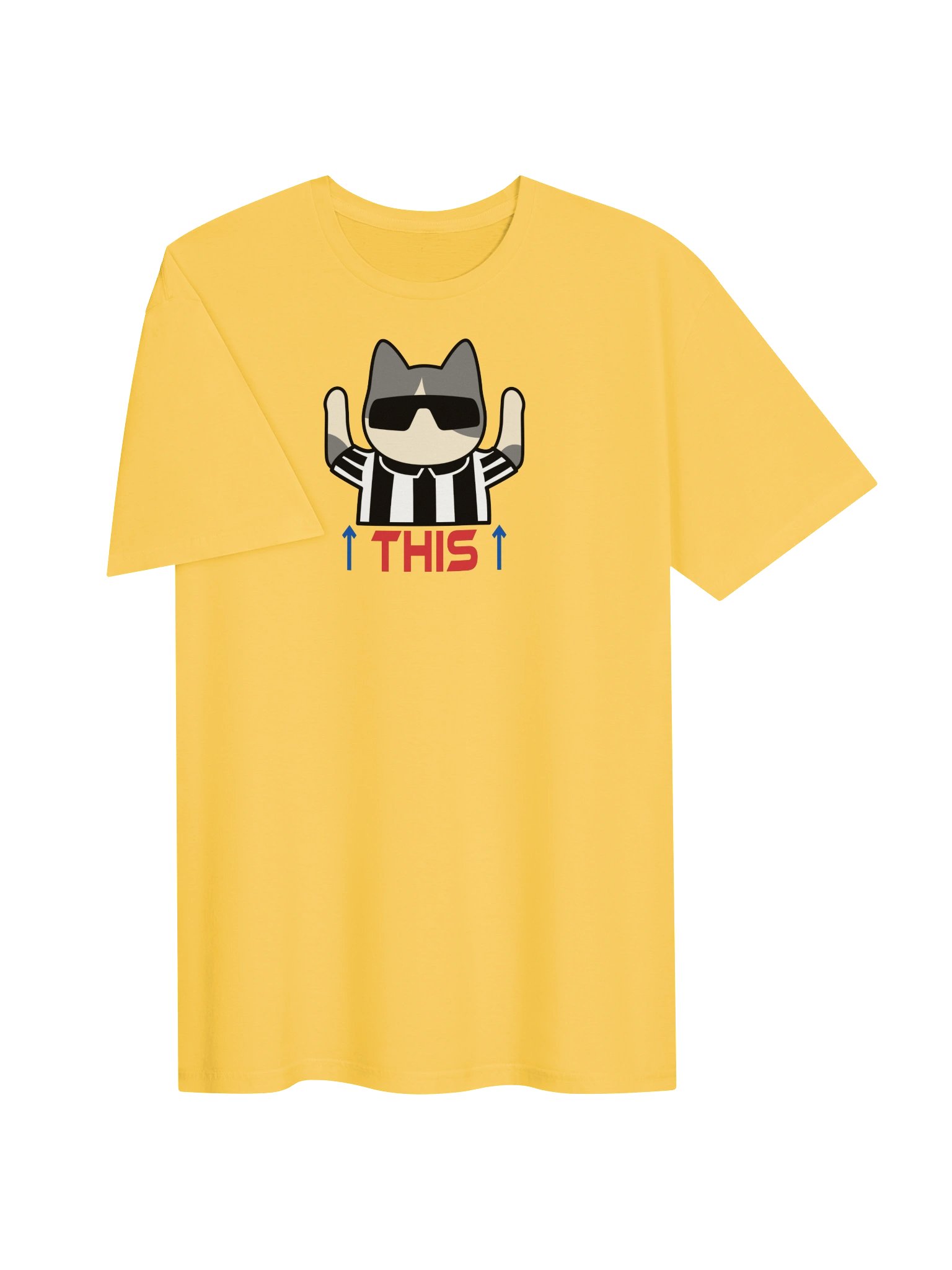 American Football Cat (THIS - touchdown signal) - Unisex Adult Super Soft Lightweight T-shirt product image (2)