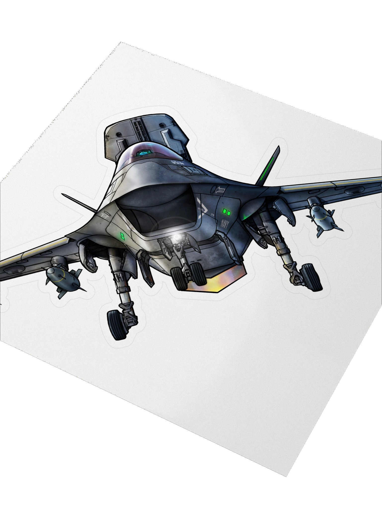 Vortex - Grey Flat (5.5 inch Sticker) product image (3)