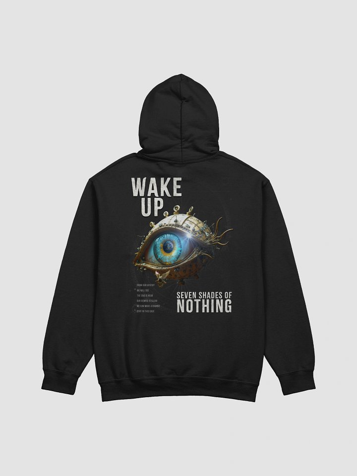 “Wake Up” single artwork hoodie – cinematic rock apparel from Seven Shades of Nothing – Gildan Classic Hoodie product image (2)