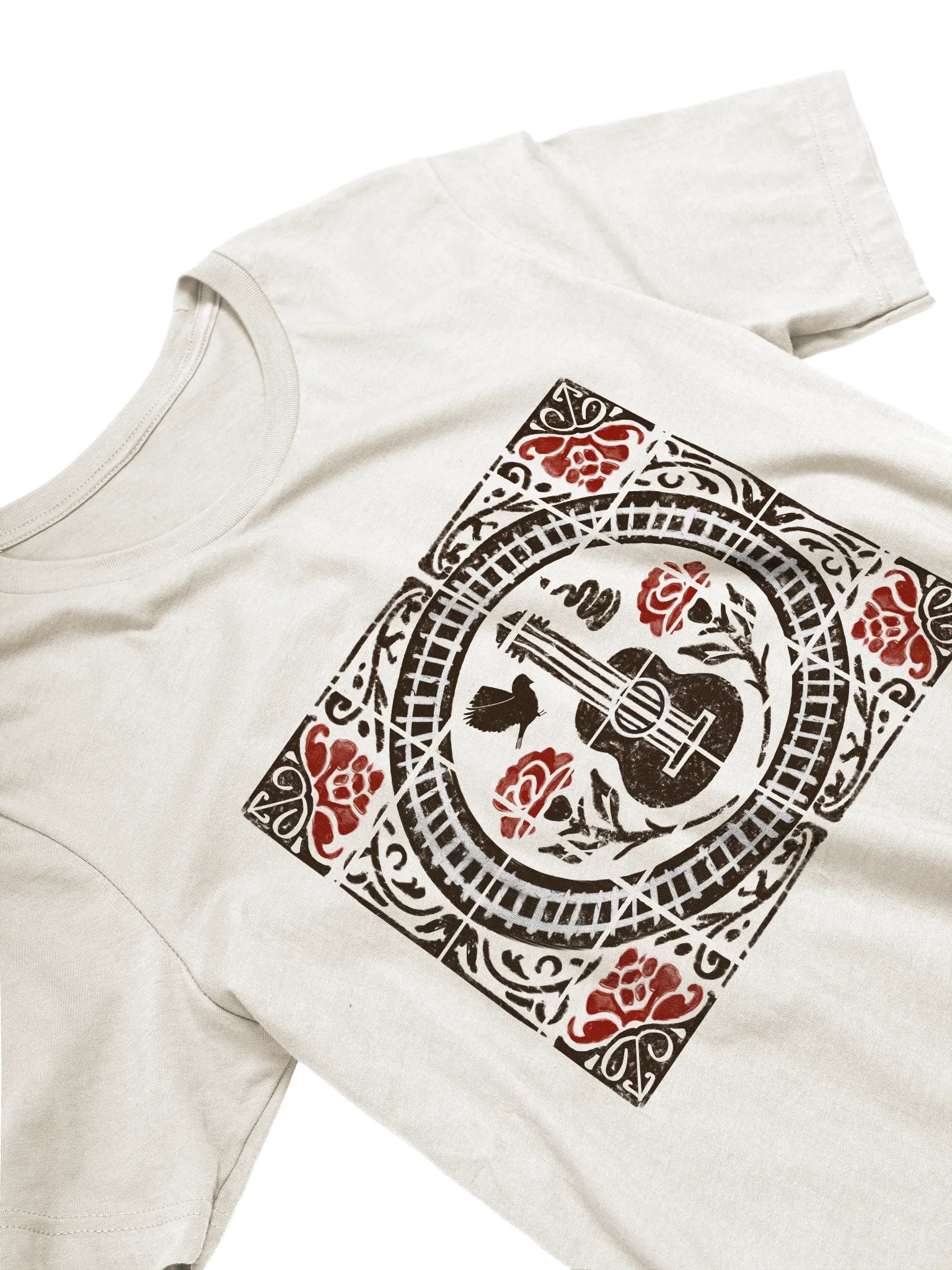 Hadestown Spanish Tile T-Shirt – Bella+Canvas Supersoft Greek Myth Broadway Tee product image (2)