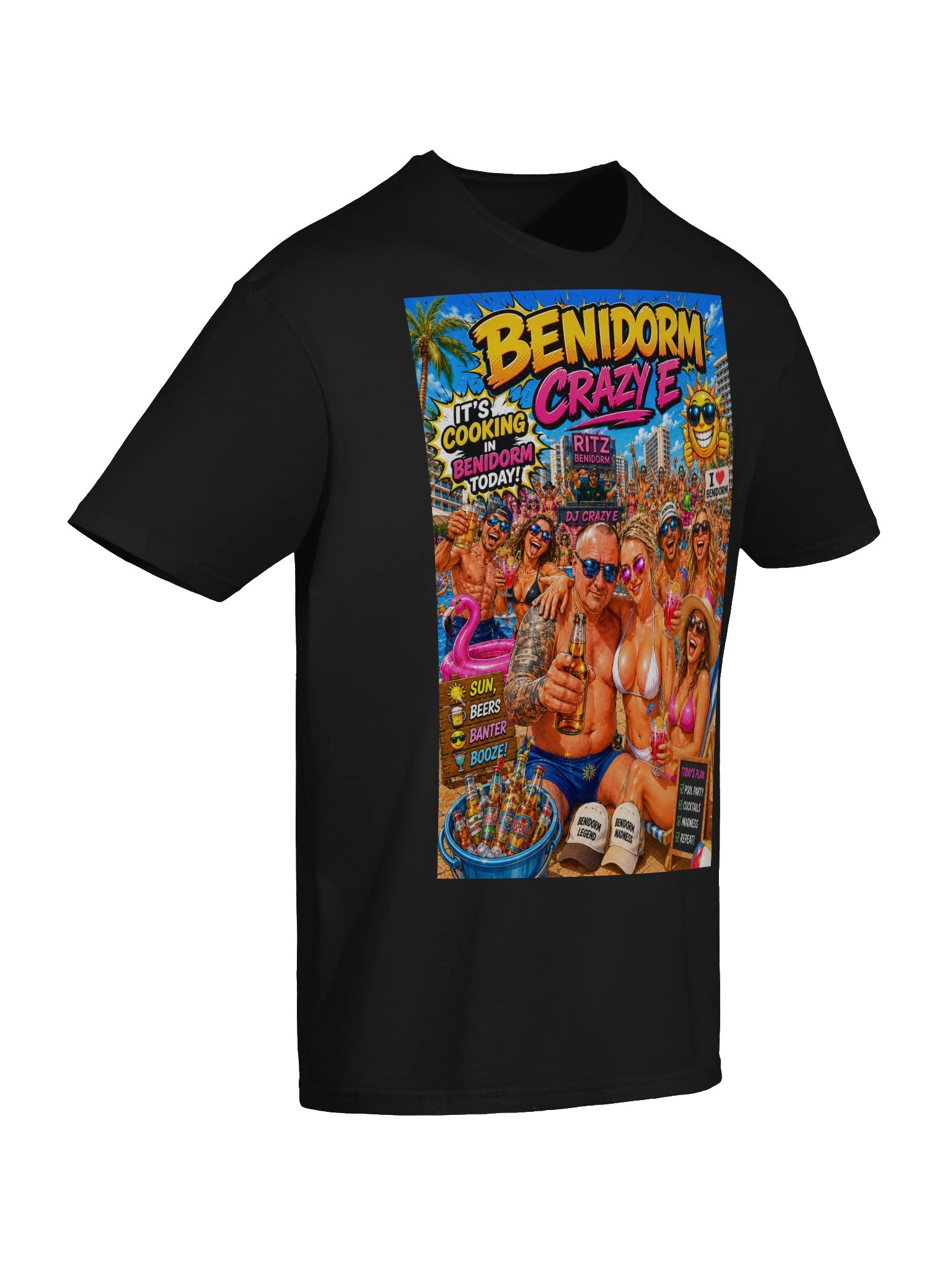 Benidorm Crazy E Pool Party Tee product image (73)
