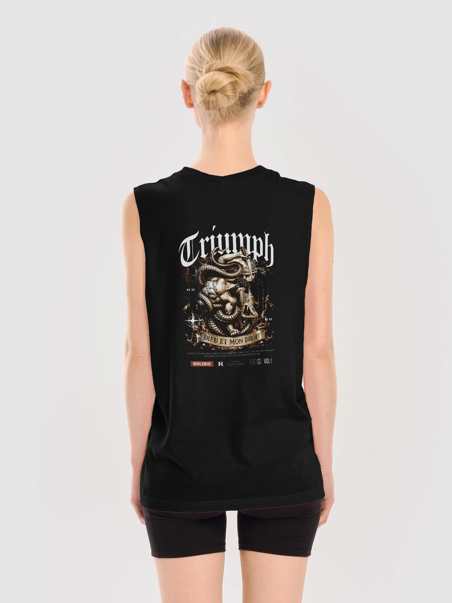 Triumph Crest Gothic Muscle Tank product image (4)