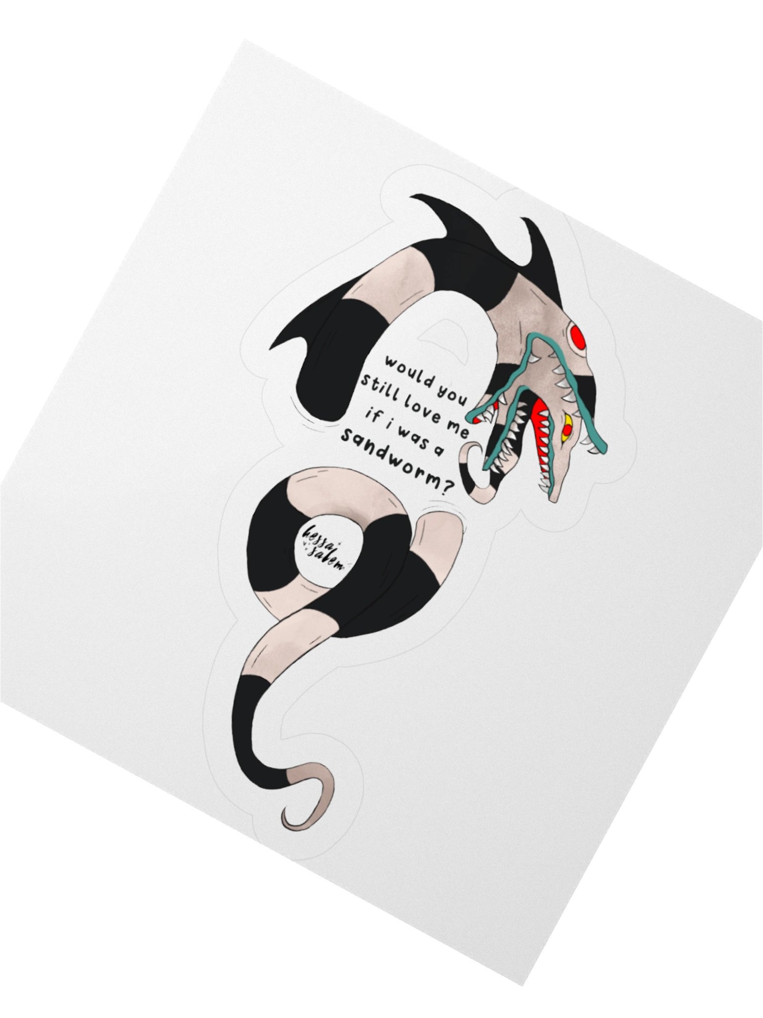 Beetlejuice Sandworm // Sticker product image (3)