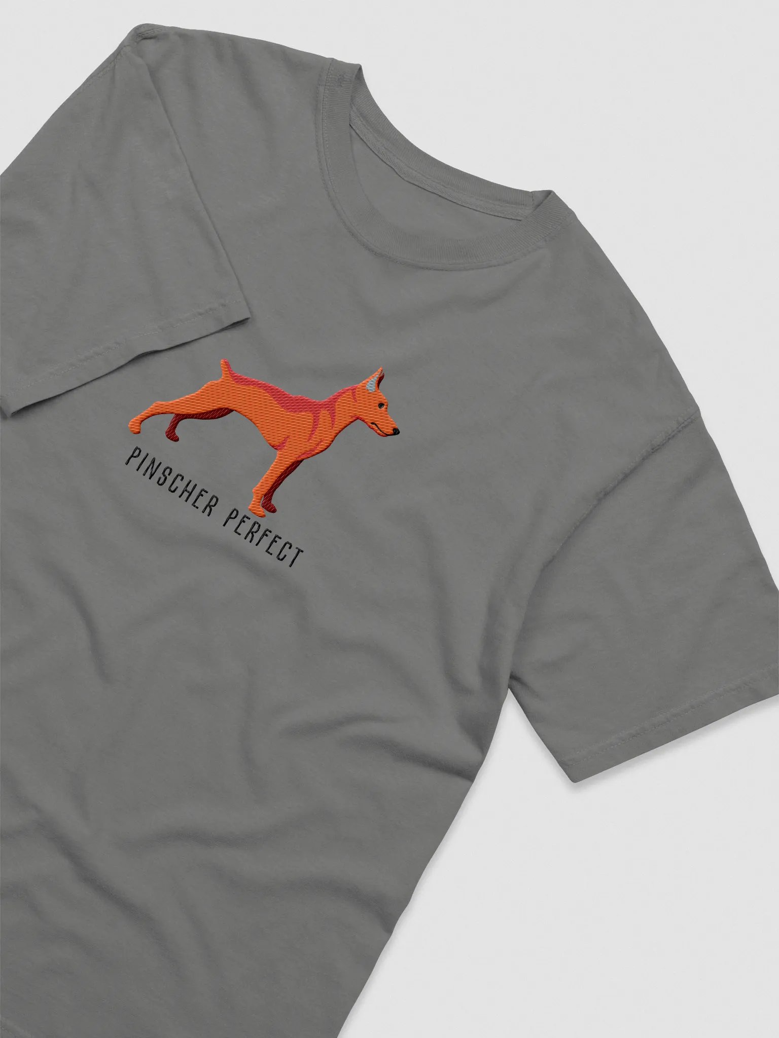 Pinscher Perfect T-Shirt(Embroidered) of a Mini Pinscher(Red) product image (6)
