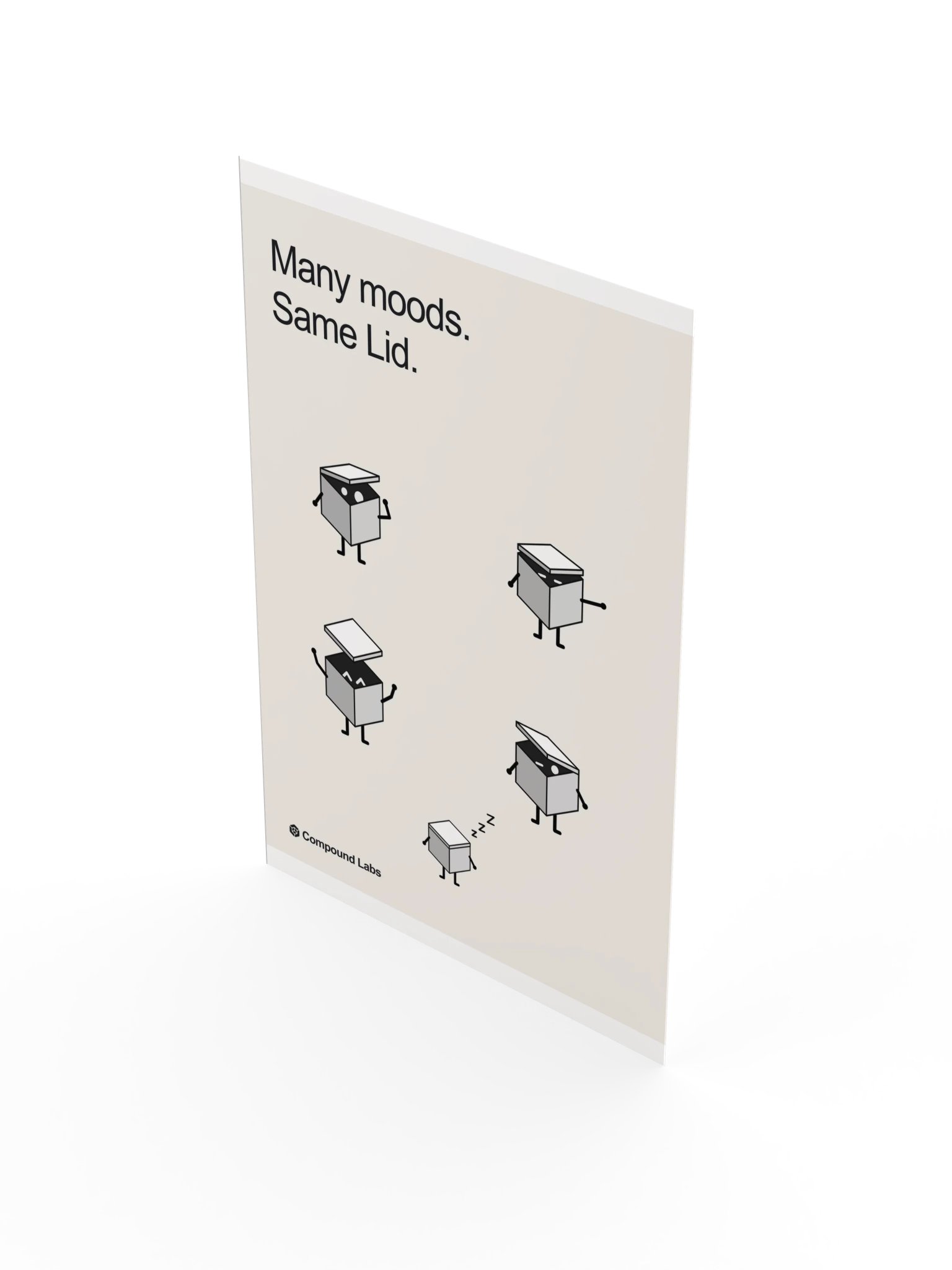 Many moods. Same Lid. — poster product image (3)