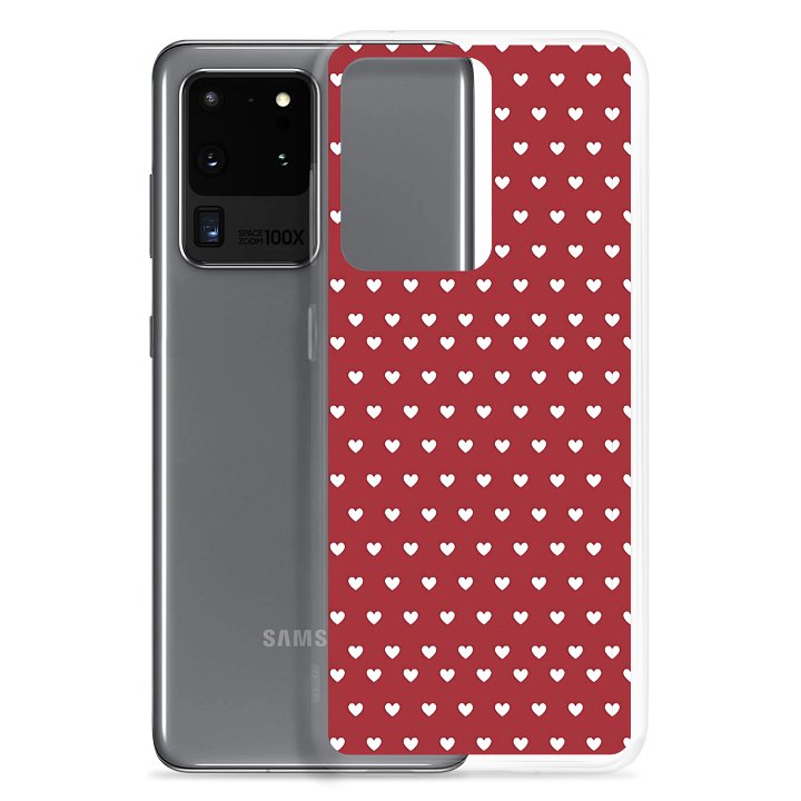 Little Love Dots Clear Samsung® 20 Plus, 20 FE, 20 Ultra, 20, 21 FE, 21, 21 Plus, 21 Ultra, 22, 22 Plus, 22 Ultra, 23, 23 Ultra, 23 Plus, 24 Plus, 24, 24 Ultra, 25 Plus, 25 Ultra, 25 Cases. product image (2)