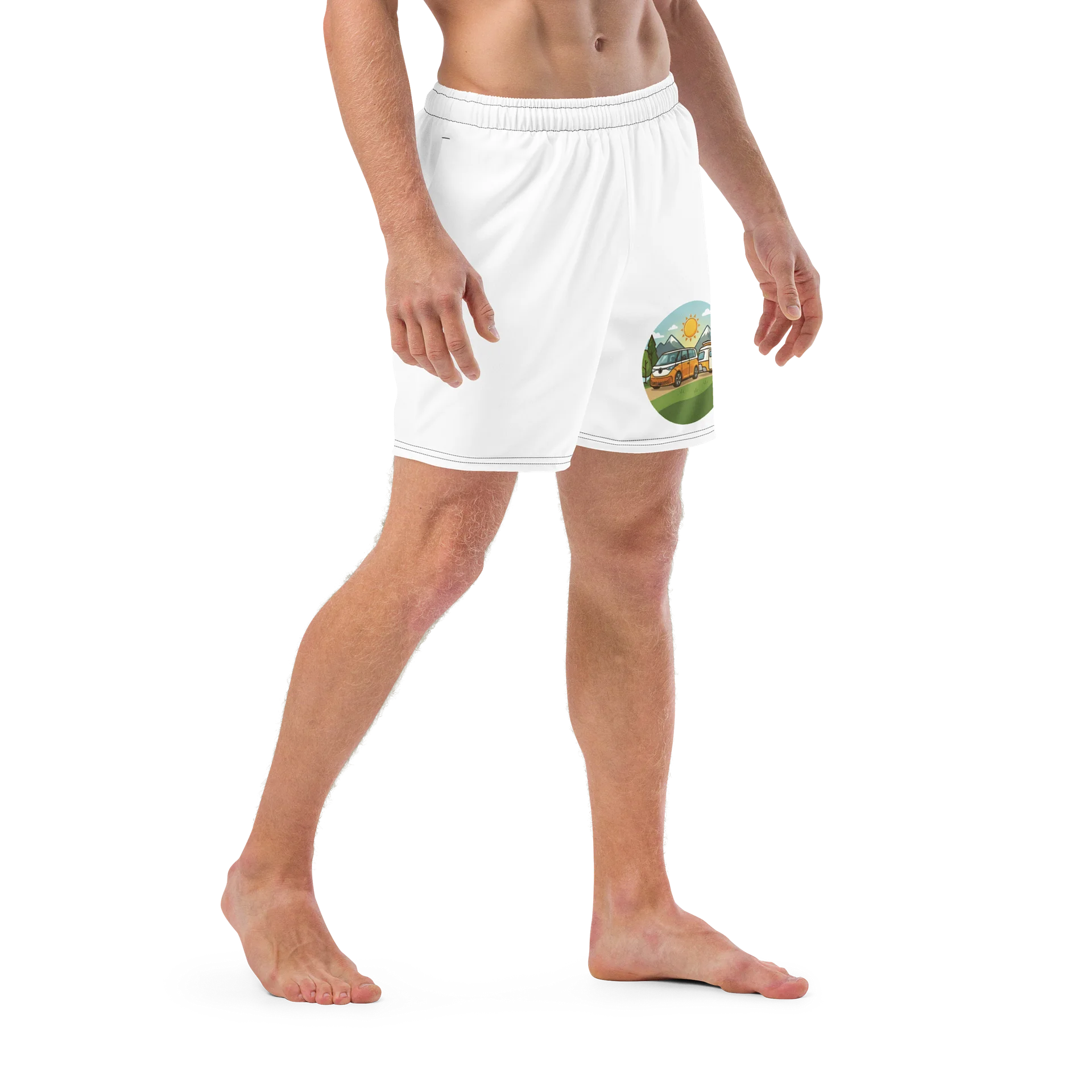 All-Over Print Swim Trunks Elektro Camping product image (6)