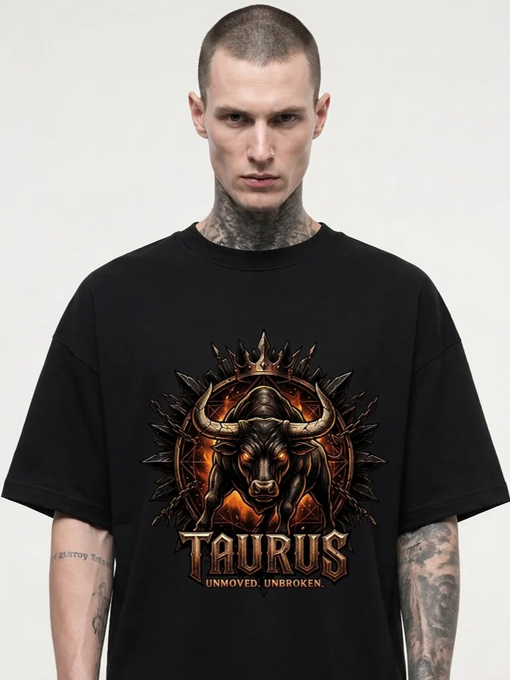Taurus Zodiac Gothic Streetwear Graphic Tee product image (2)