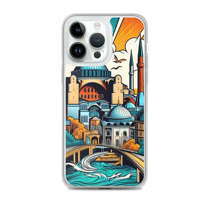 MagSafe® Clear Case for iPhone® AI Design Istanbul city product image (2)
