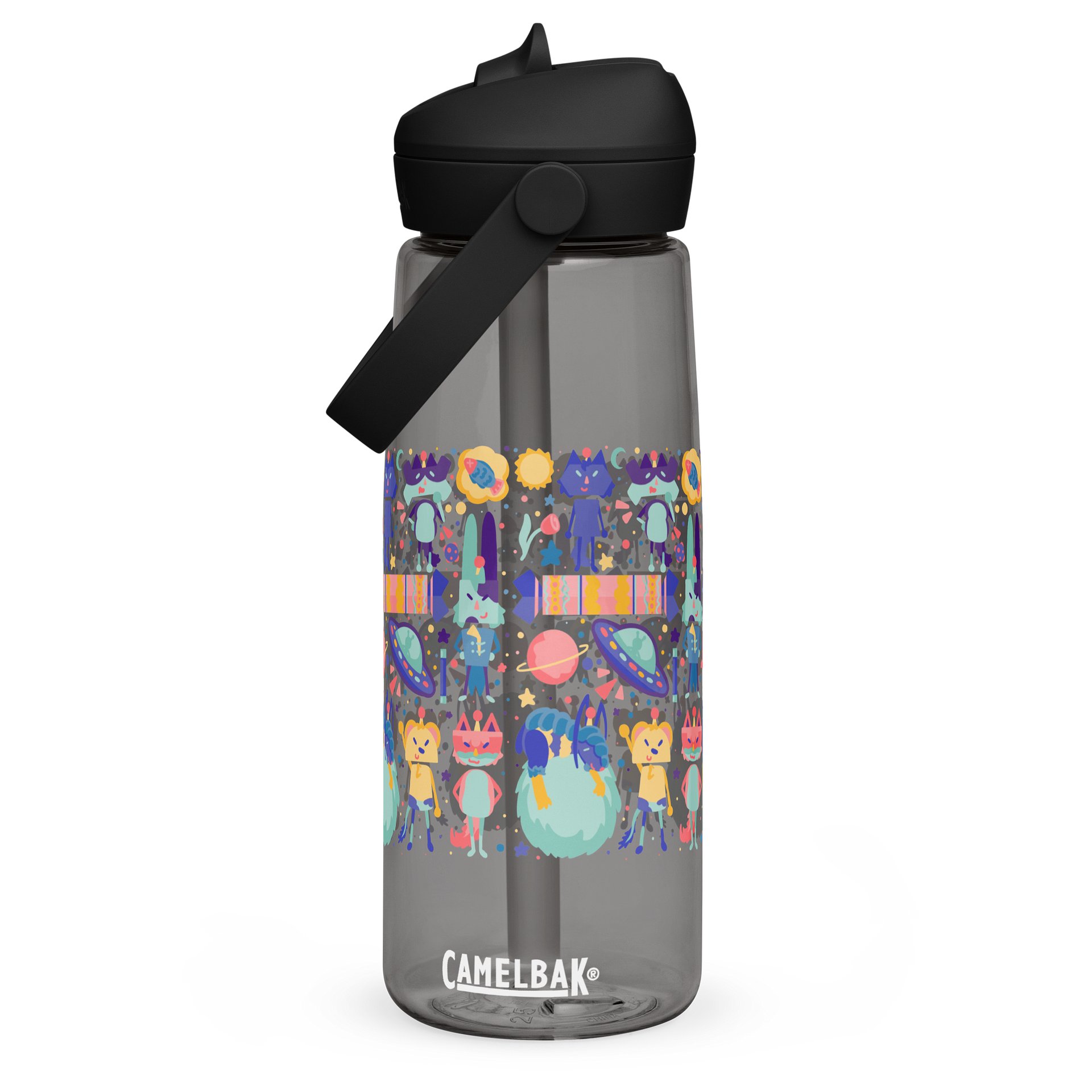 Cozy Cosmos Crew Clear Water Bottle product image (2)
