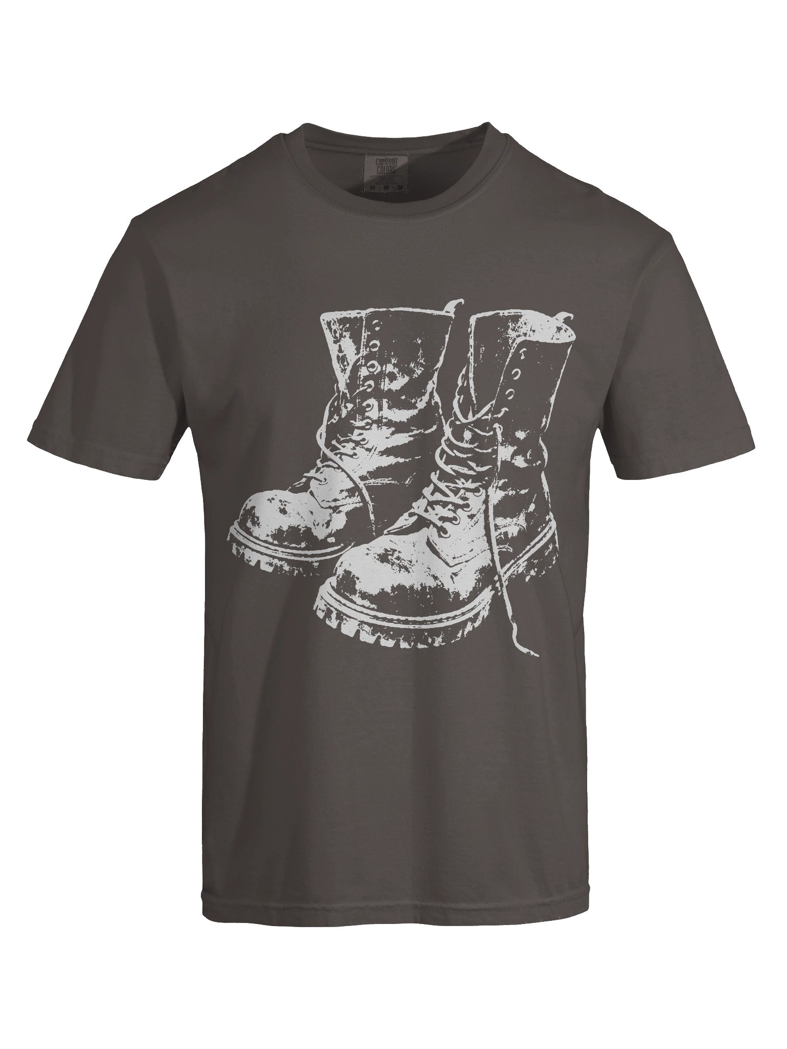Punk Rock Combat Boots // Heavyweight Vintage Tee product image (9)