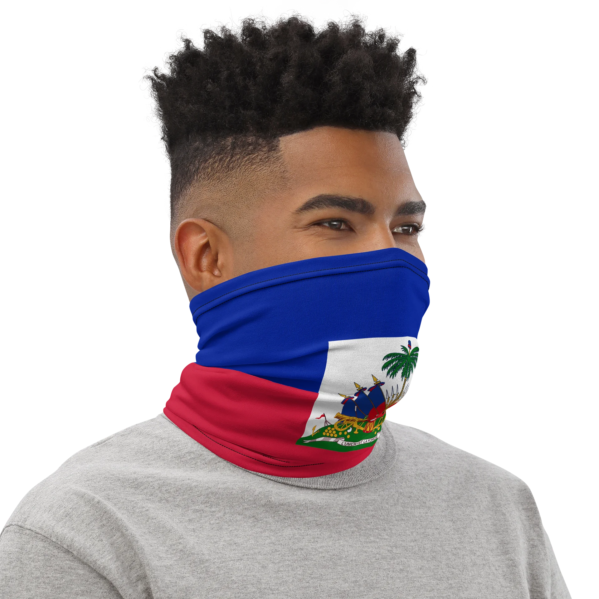 Patriotic Haiti Flag All-Over Neck Gaiter product image (2)
