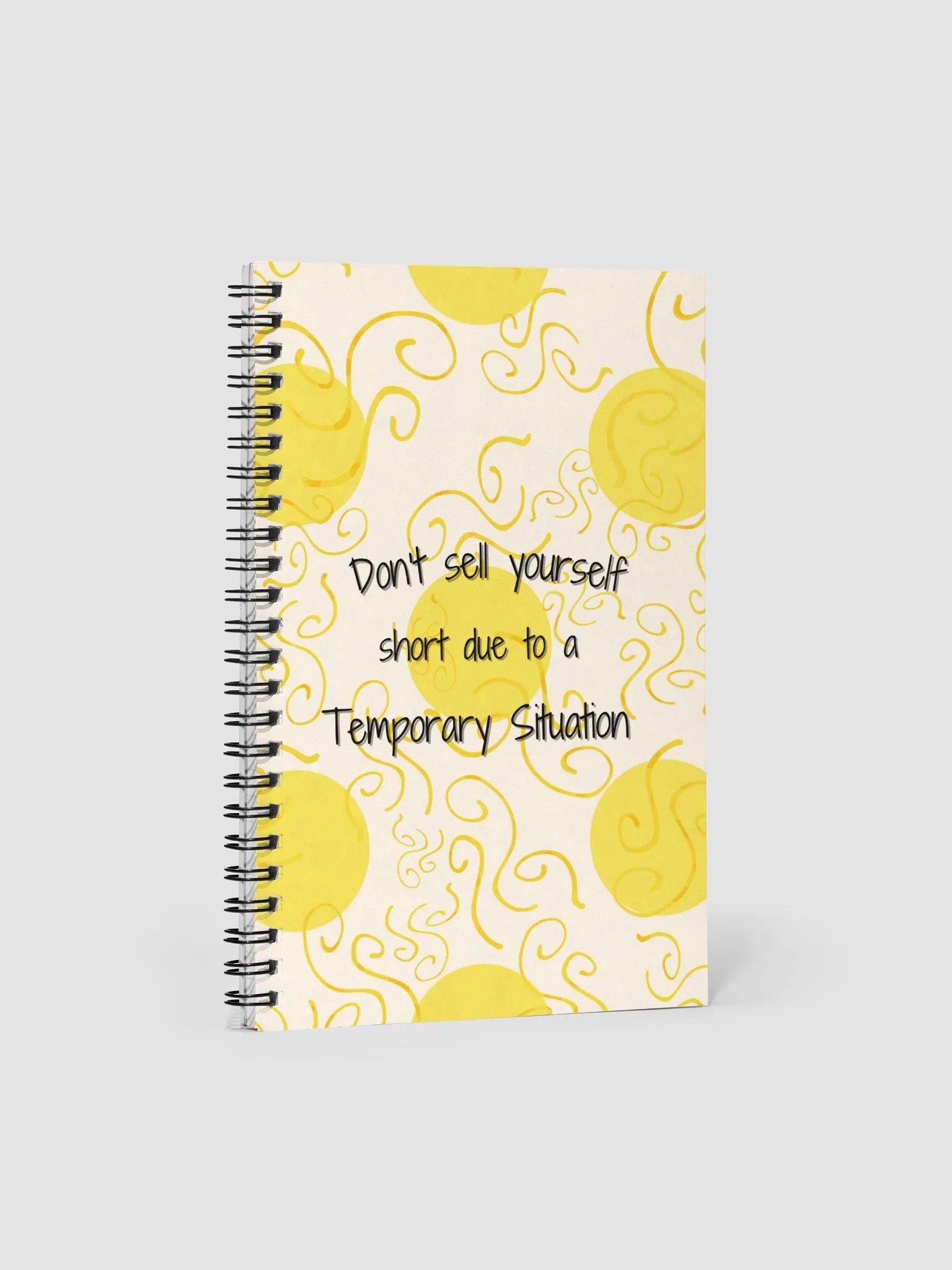 Sunflower inspired Motivation Spiral Notebook product image (1)