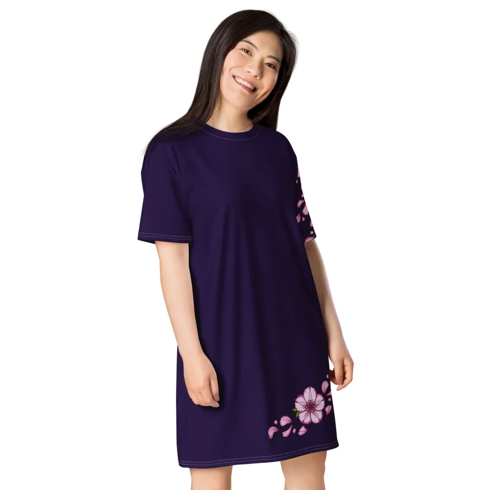 "Blossomz After Midnight" T-Shirt Dress product image (5)