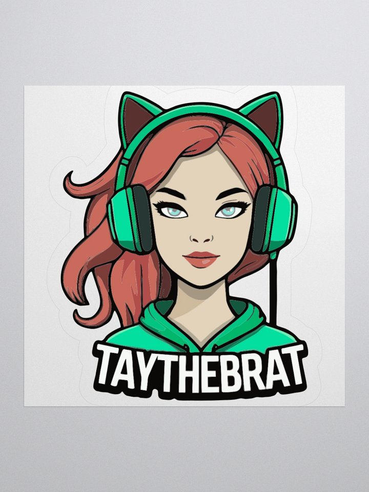 Cat Ear Headphones Sticker product image (1)