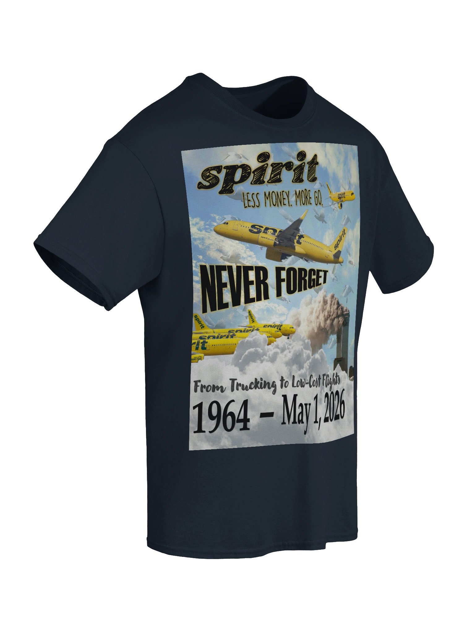 NEVER FORGET SPIRIT AIRLINES 🙏🏾🕊️✨ — T-SHIRT (Front ONLY) product image (32)