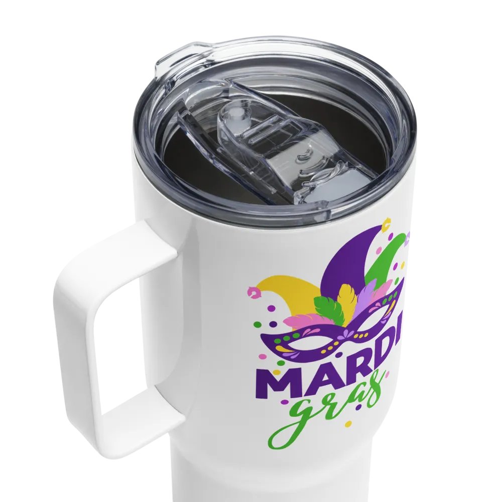 Mardi Gras Stainless Steel Insulated Travel Mug product image (4)