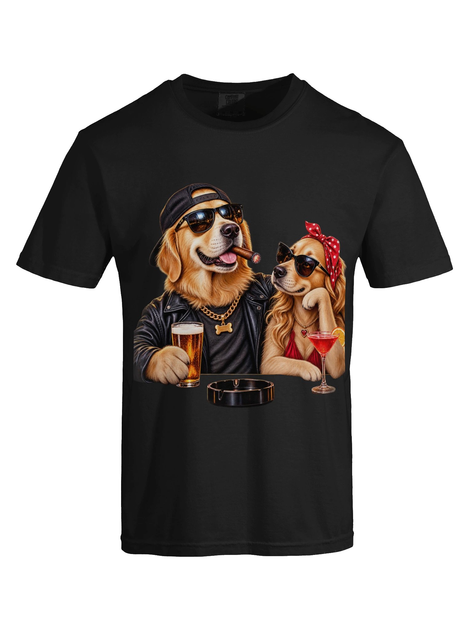 Cool Dog Couple Funny T-Shirt – Dog Lovers Graphic Tee product image (38)