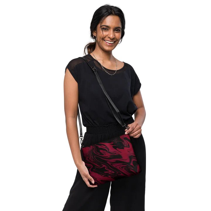 Stylish Swirl Flip-Sided Faux Leather Crossbody Bag product image (2)