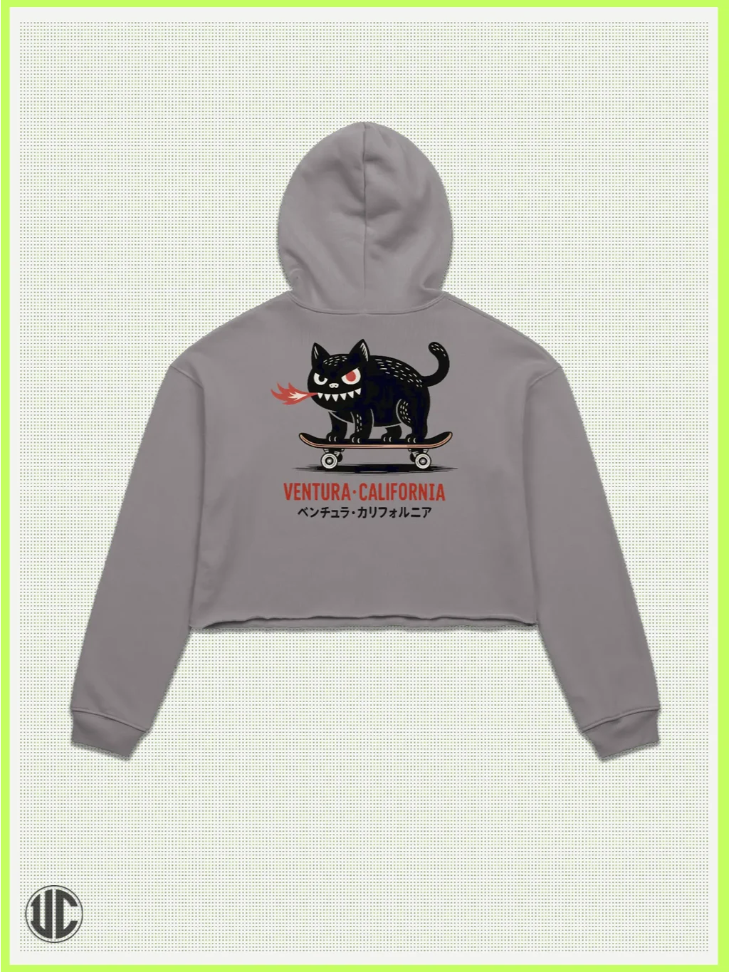 UnkoCon – Ventura CA Skater Crop Hoodie product image (2)