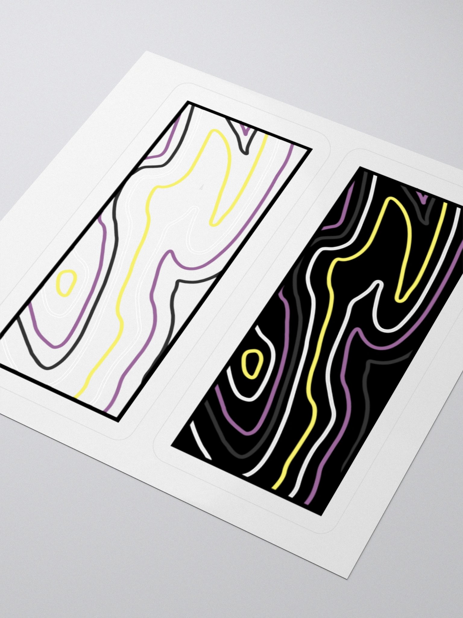 Topographic Pride- NB sticker product image (3)