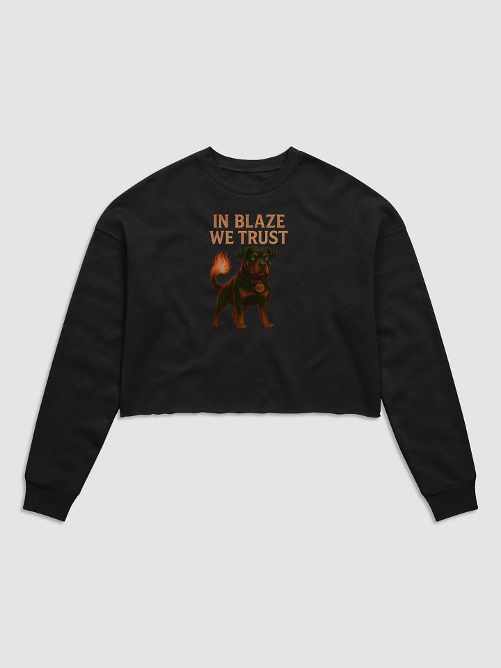 In Blaze We Trust Cropped Crewneck product image (1)