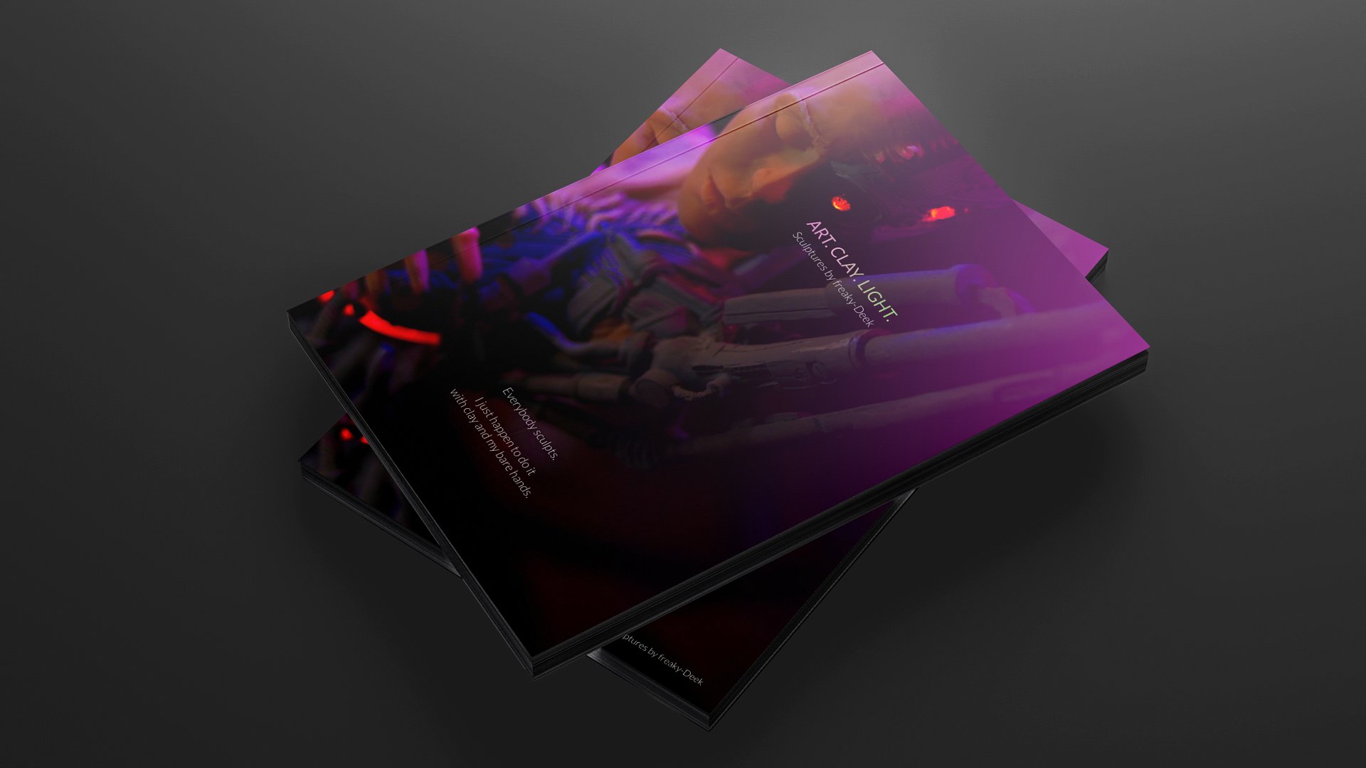 Artbook ART. CLAY. LIGHT. - Sculptures by freaky-Deek (SOFTCOVER) product image (1)